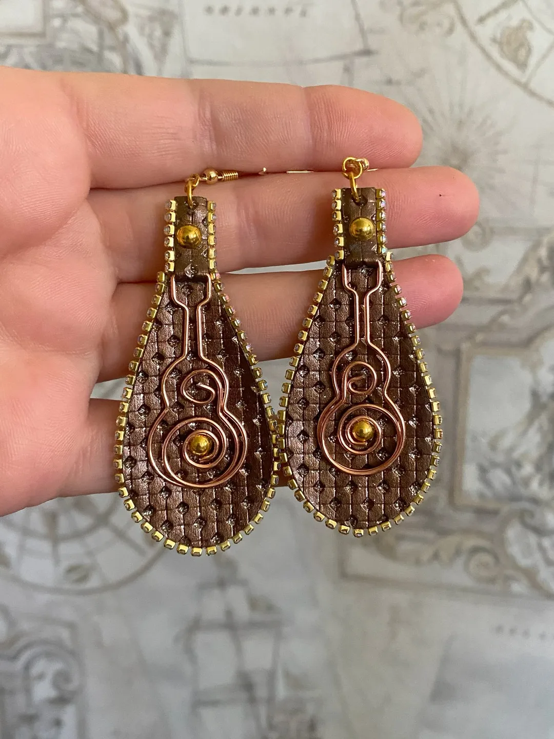 Designer handmade earrings. Handmade jewelry.
