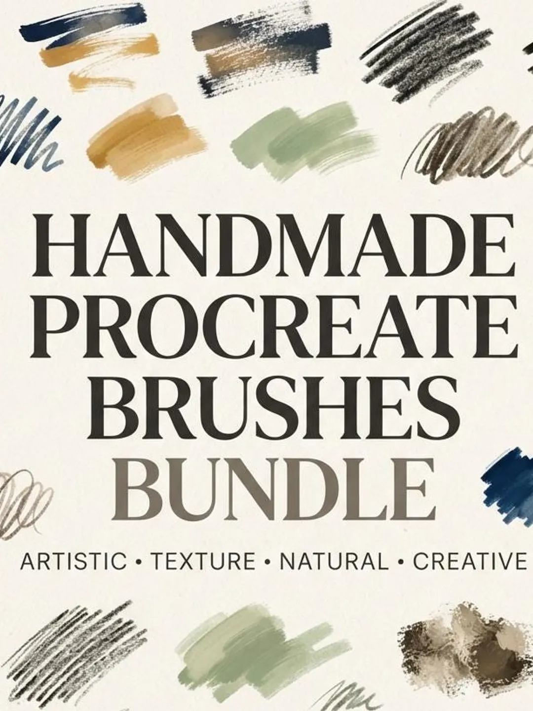 Handmade Procreate Brushes | Artistic Texture Brush Bundle | Digital Painting, Drawing, Sketching & Illustration For Artist