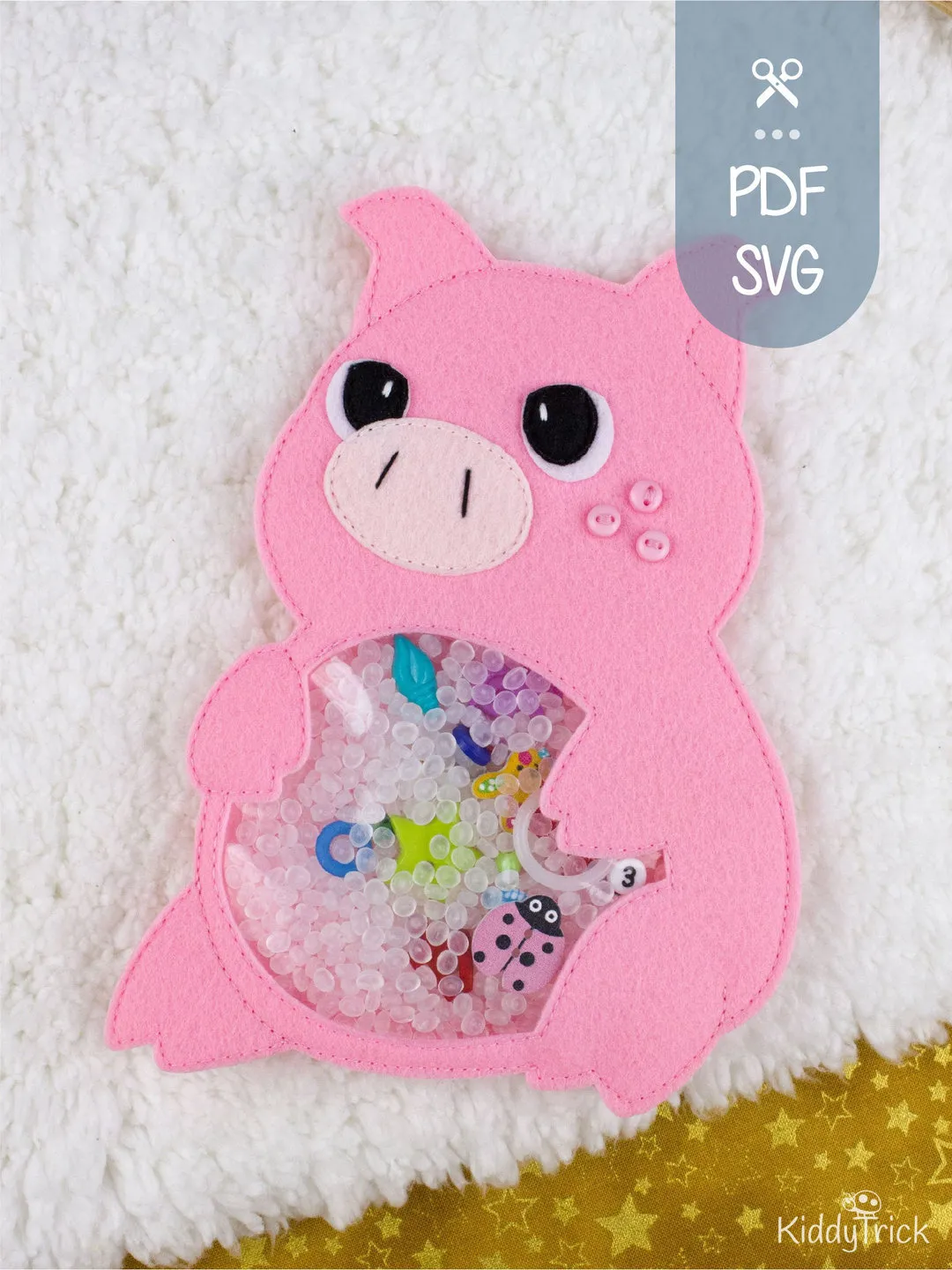 Piggy - I Spy Bag - Sewing Pattern