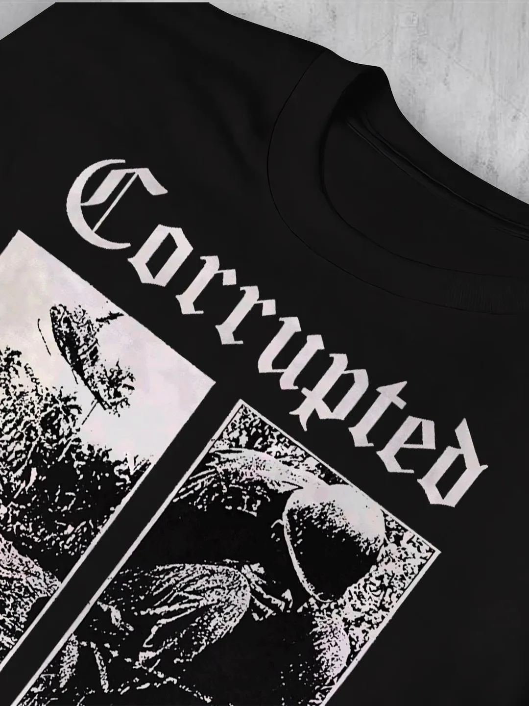 Corrupted Band Shirt: Japanese Sludge Metal, Dark Tee