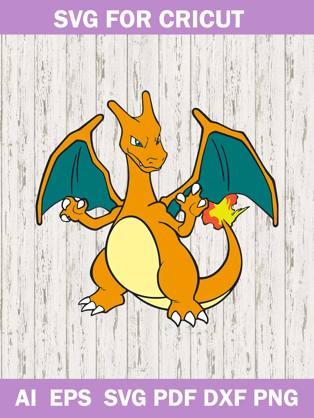 Charmander Pokemon Svg File, Pokemon Charmander Svg For Cricut Files ...