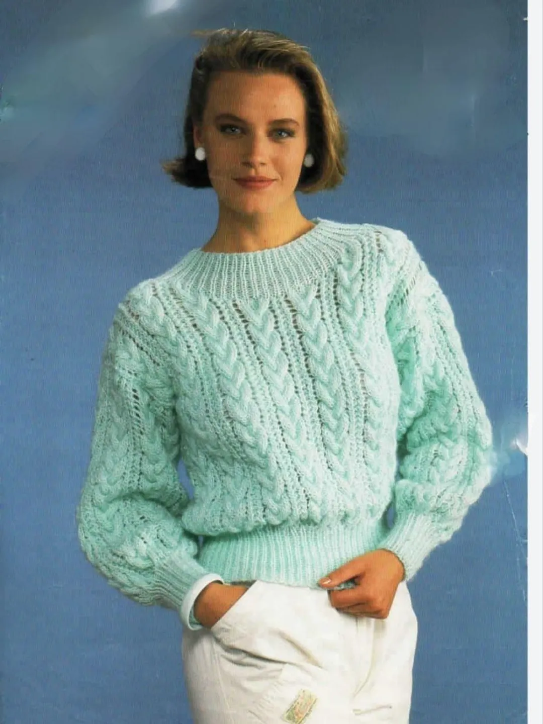Sweater pattern knitting cable lacy women jumper ladies women sweater knitting pdf