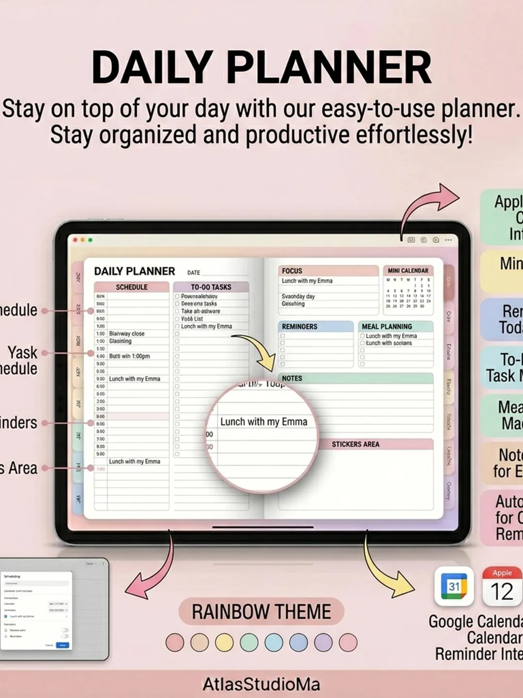 All In One Digital Planner 2026, 2027, 2028 Digital Planner, Digital ...