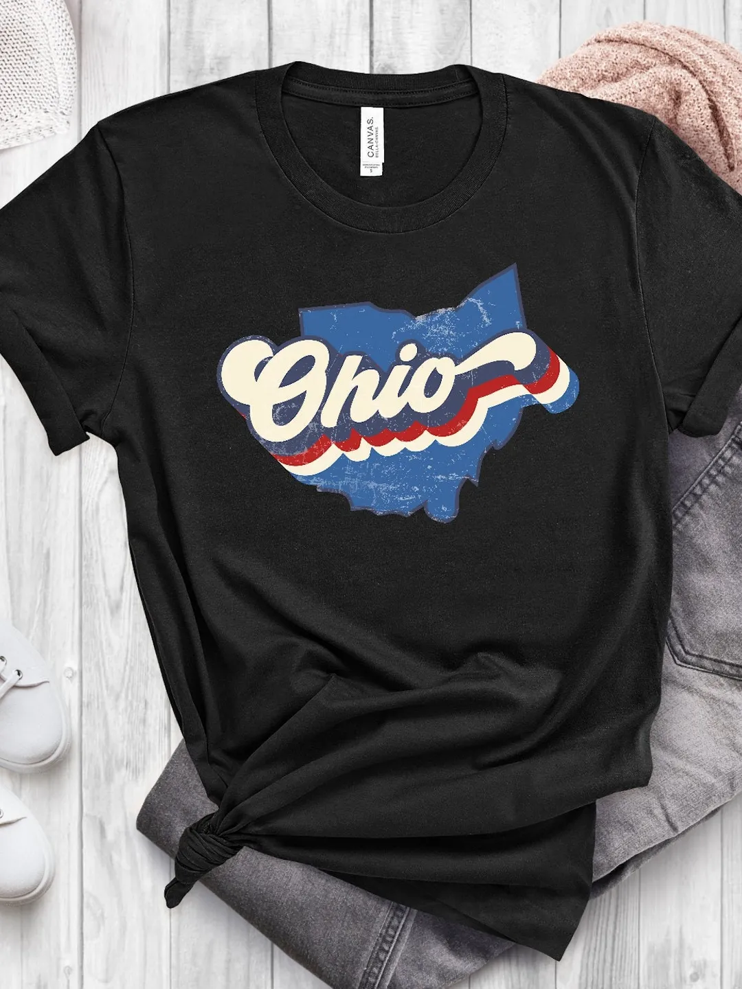 Vintage Ohio Shirt, Retro Ohio T Shirt, Ohio Pride, College Student Gifts, Ohio State T-Shirt