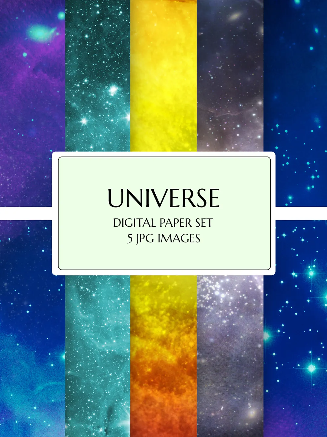 Space Digital Paper, Universe Digital Paper, Universe Digital ...