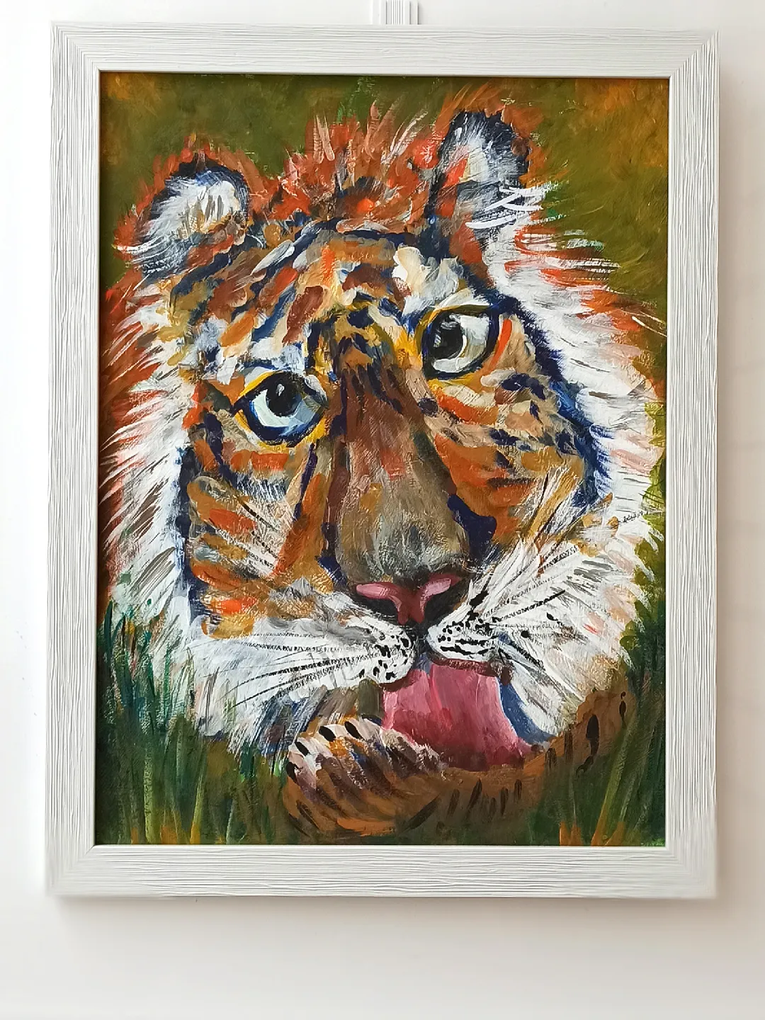 The Tigger. The Party Was A Success. Original Acrylic Painting
