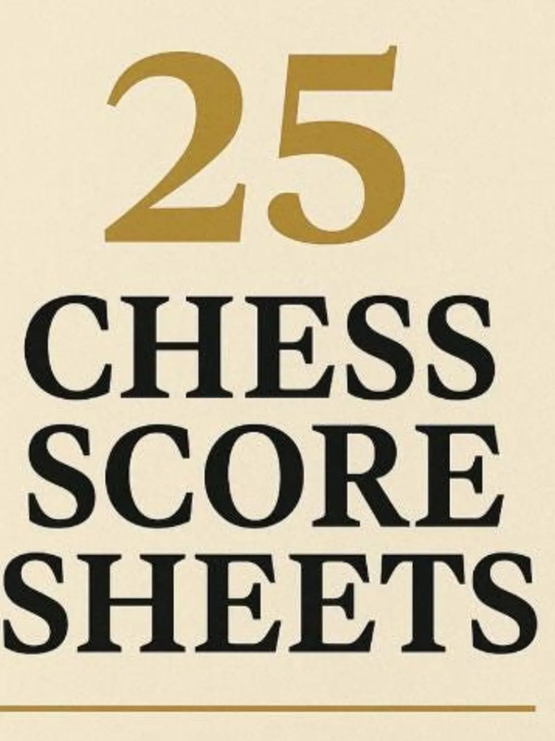 25 Chess Score Sheets – Printable PDF + Excel Templates, Instant ...
