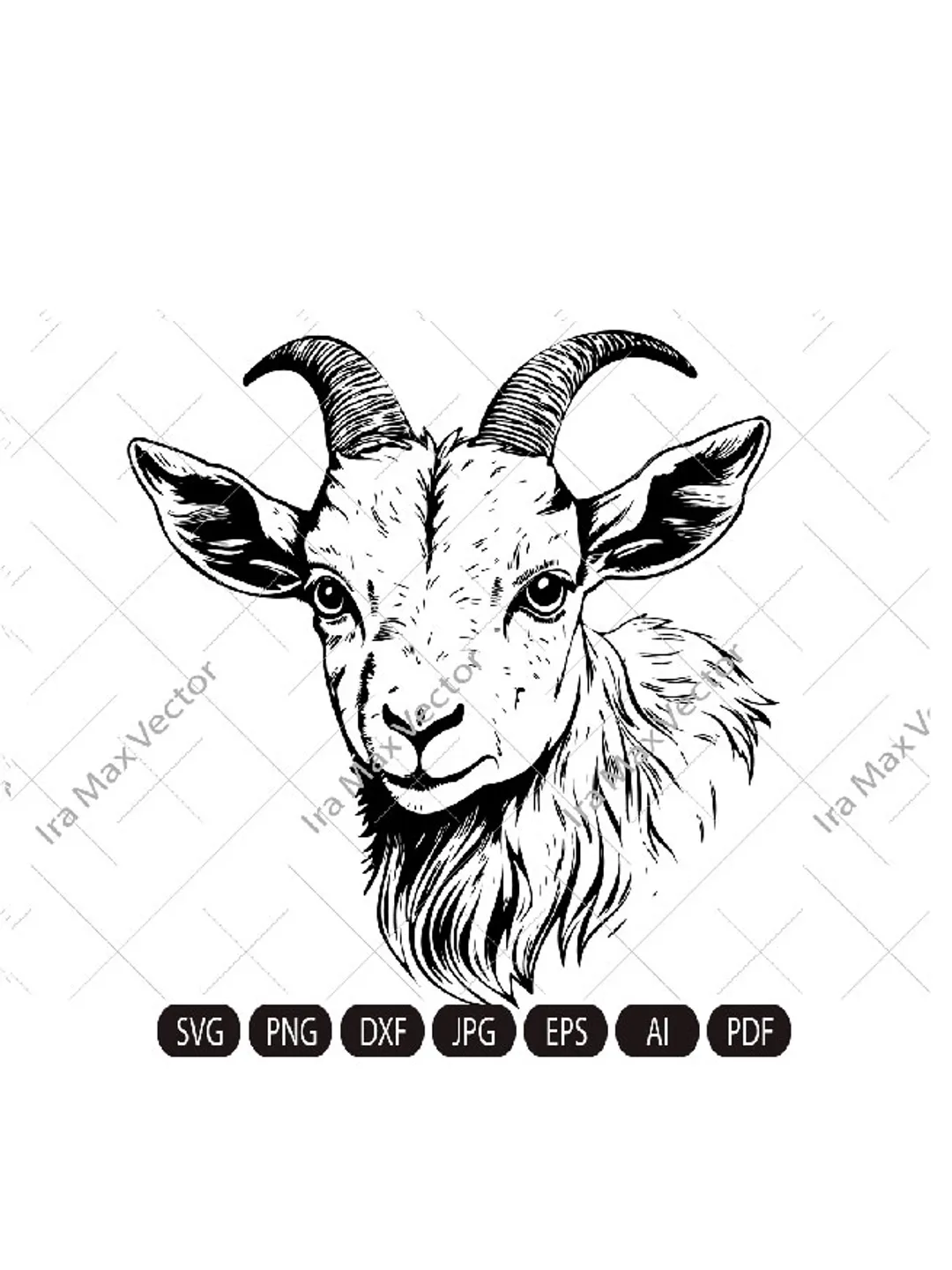 Goat Svg, Baby Goat Svg,Cute Goat svg, farm animal Svg, cute animal Svg ,Goat Svg Cut Files & Silhouette