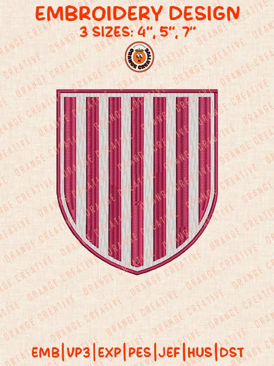 Colgate Raiders Embroidery Design, NCAA Colgate Raiders Team Logo Embroidery Design, Machine Embroidery Design File, 4 Sizes, Custom Size, Digital Download
