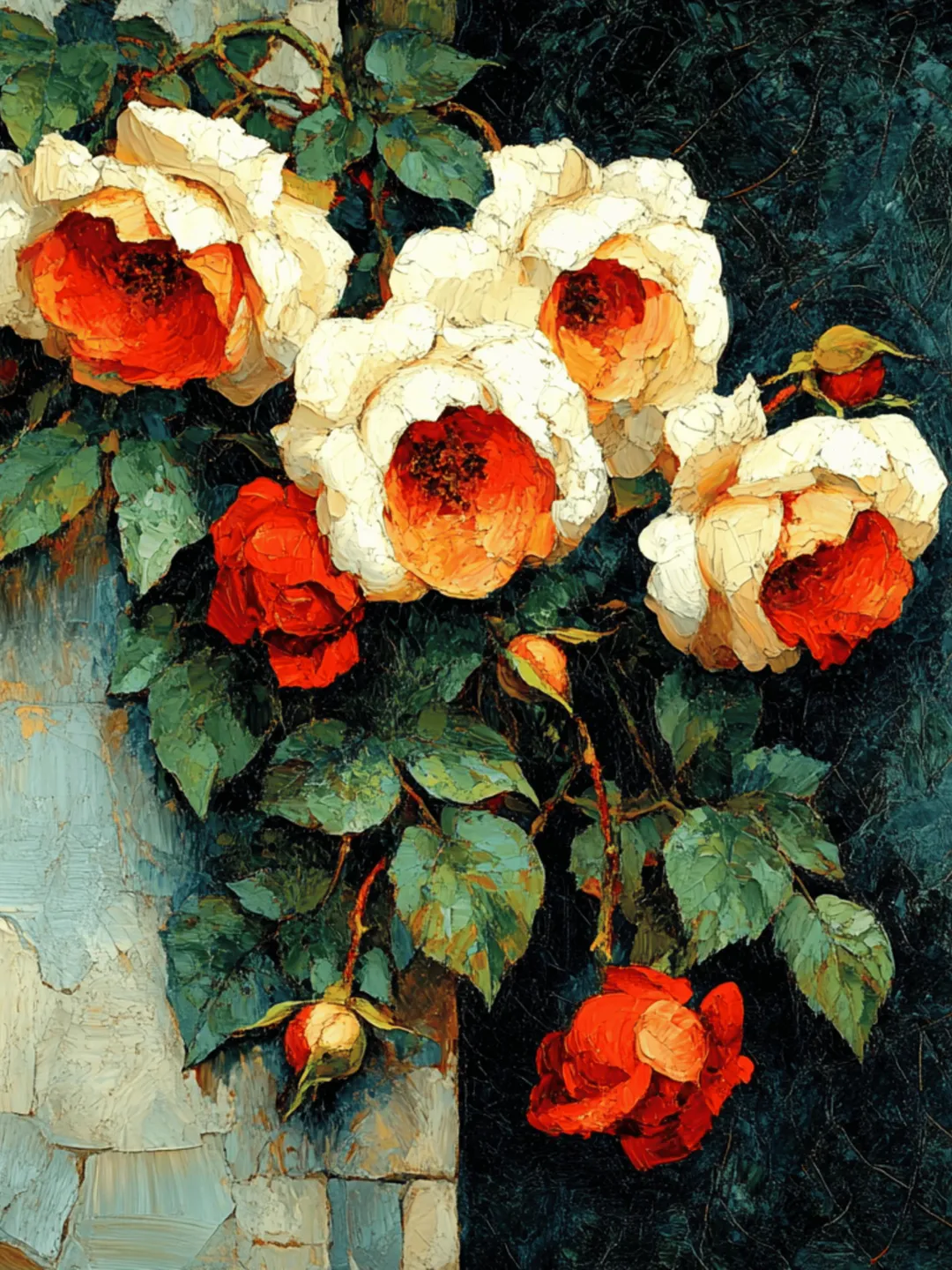 12 Vintage Roses Digital Images Art Prints - Romantic Floral Wall Art ...