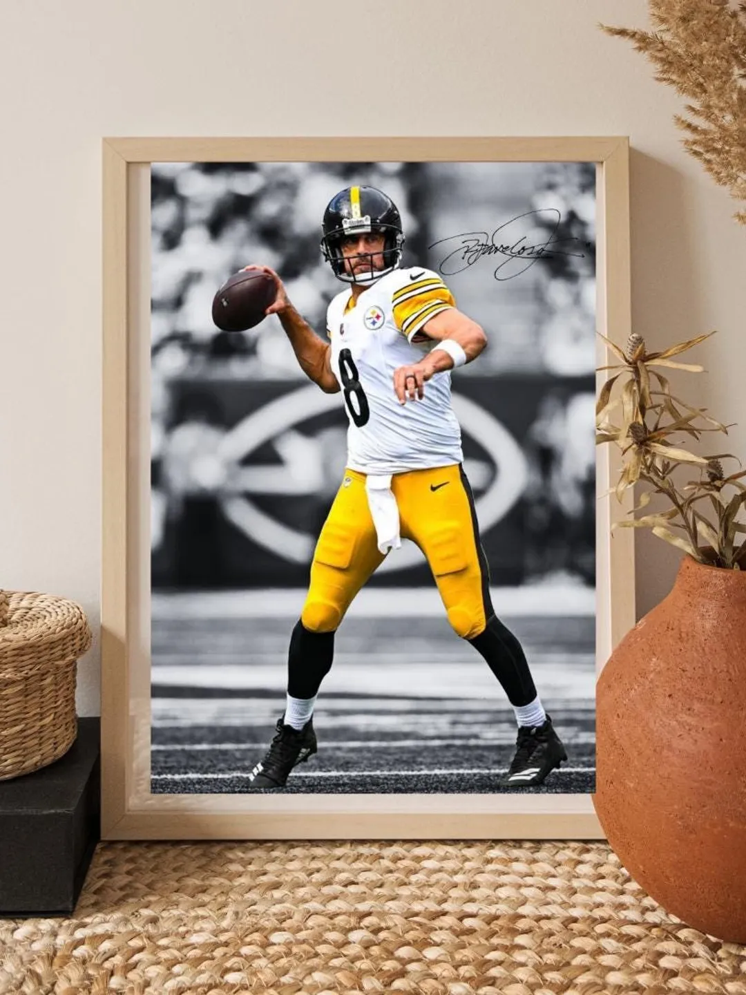 Aaron Rodgers Poster | NFL Quarterback Legend | Football Wall Art Print