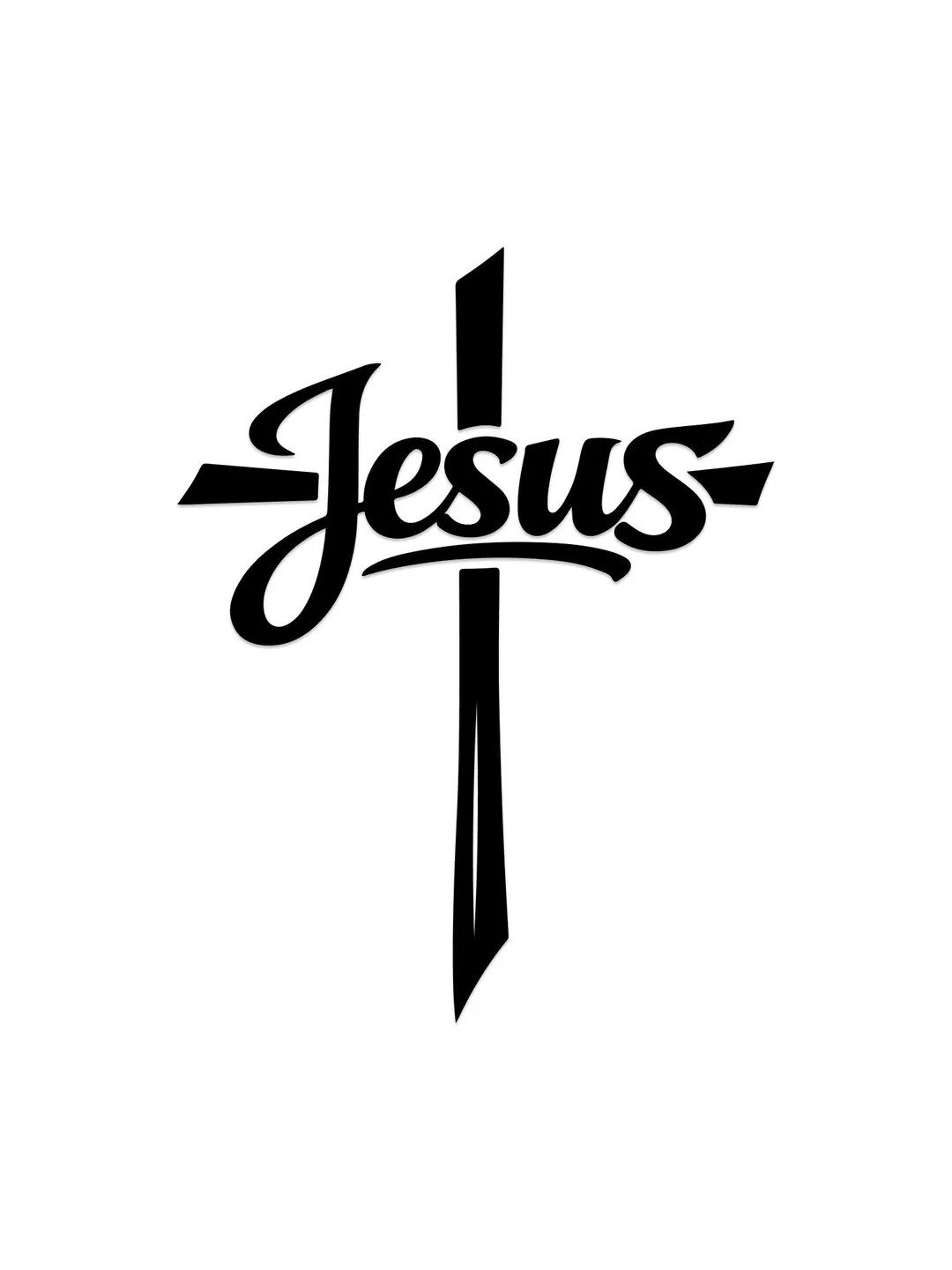 Jesus Cross SVG, Christian SVG, Faith Cross SVG, Jesus Script ...