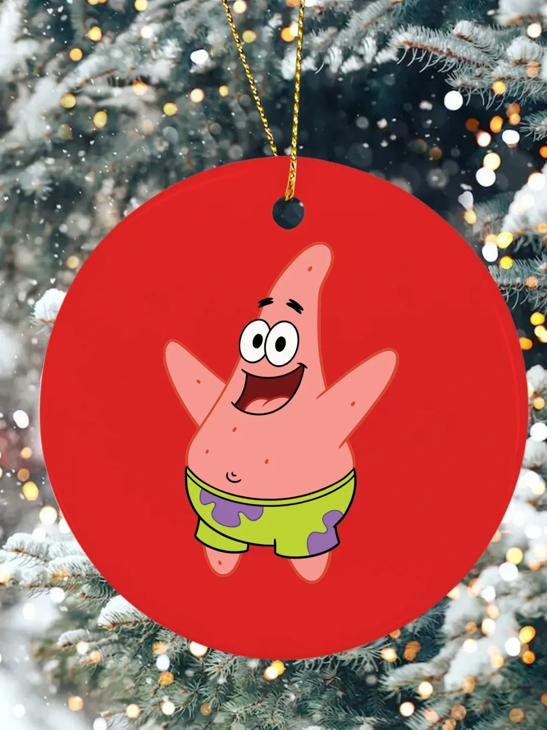 With Patrick Christmas Ceramic Ornament
