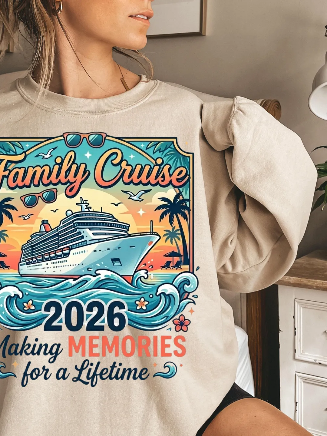 Family Cruise Trip 2026 Matching Group Beach Vacation PNG