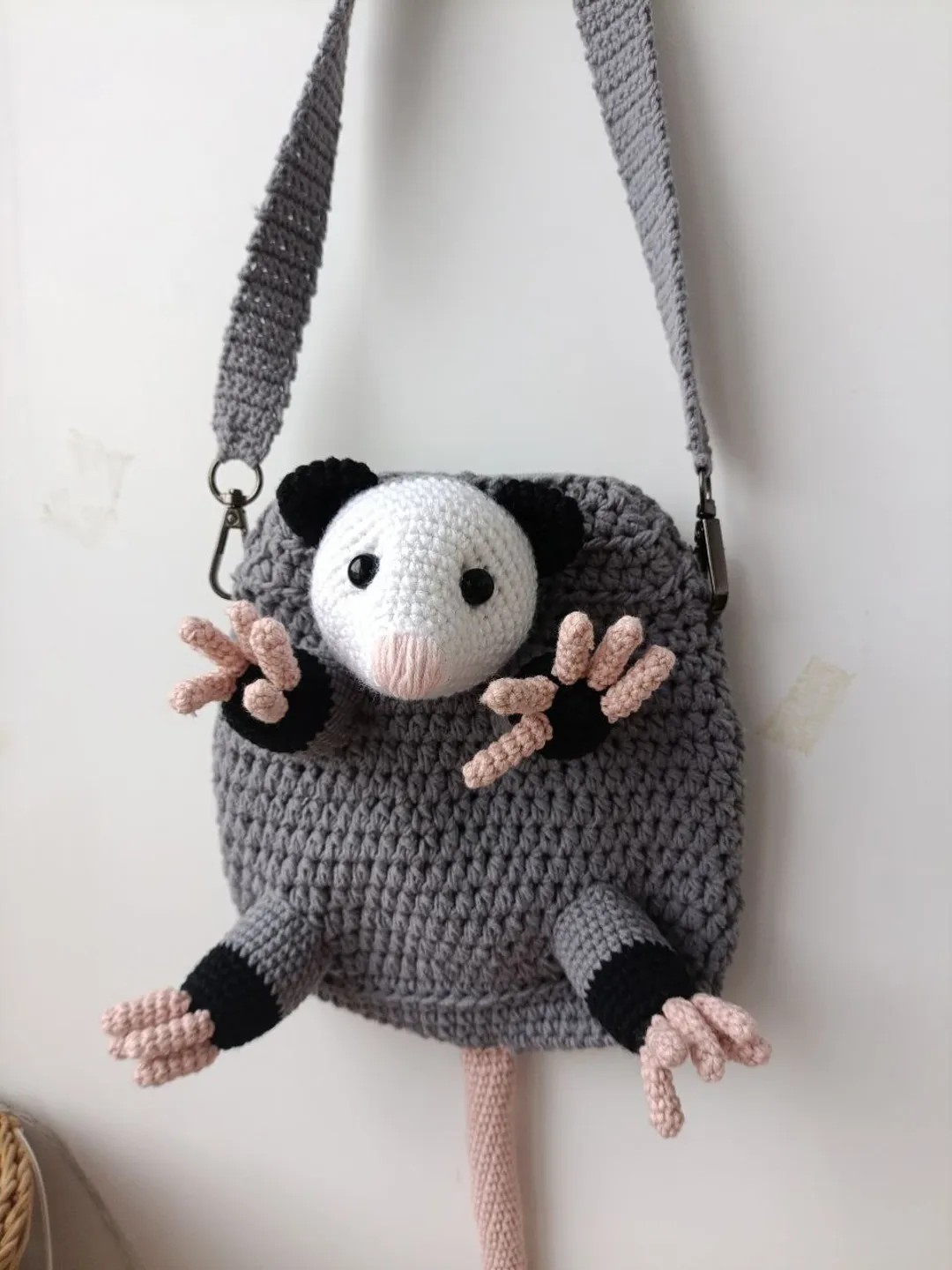 Adorable opossum bag perfect gift for lovers of original things