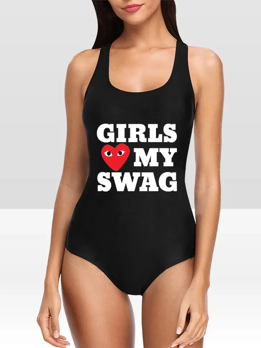 Girls Love My Swag Y2K Swag One Piece Swimsuit