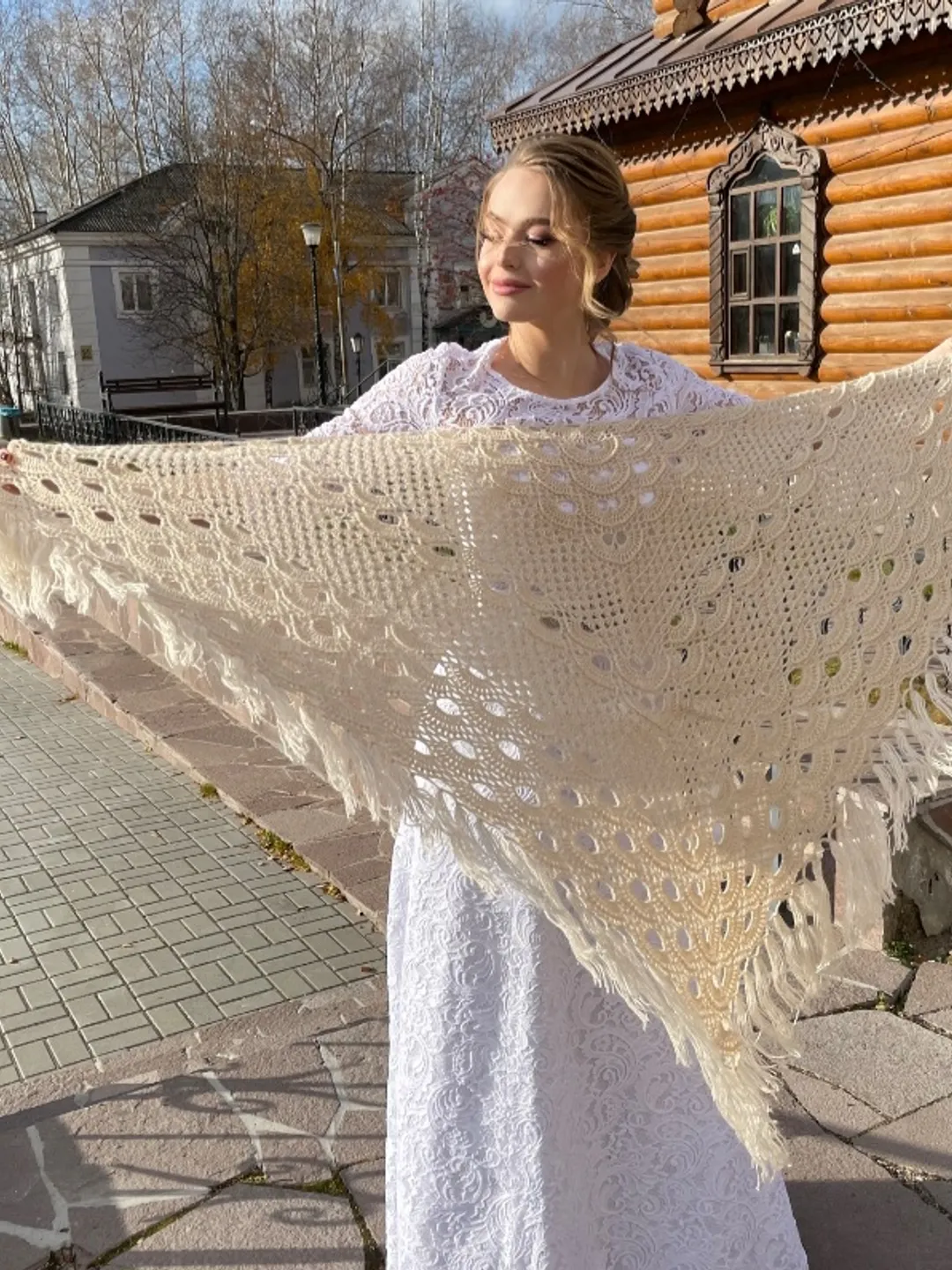 Ivory Bridal cape, Wool shawl ,Wedding Cape, Romantic Wedding Shawls for Brides and Bridesmaids, Winter Wedding Shawl, Ivory Shawl.