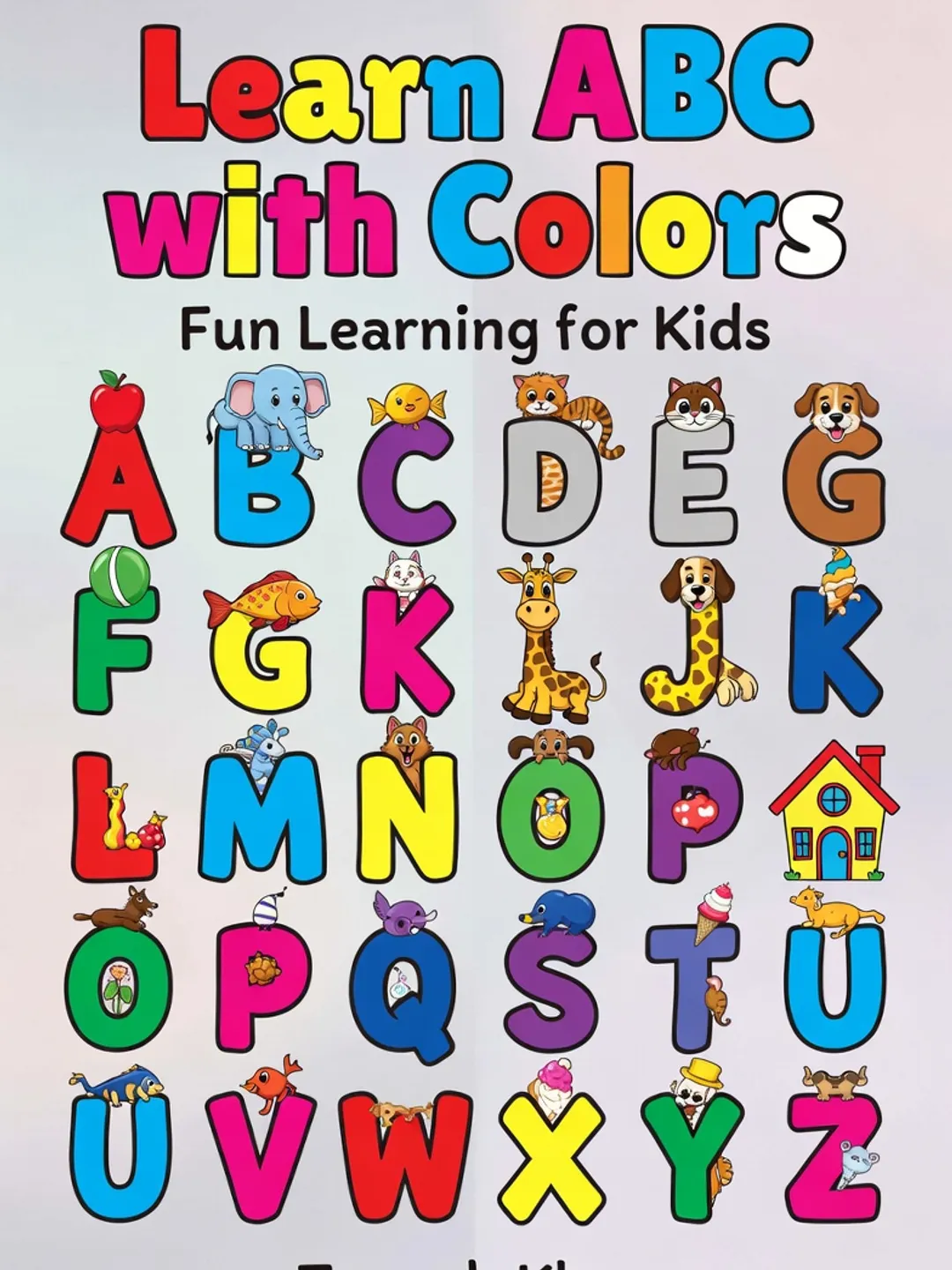 ABC Uppercase Coloring Pages for Kids | Learn Capital Letters