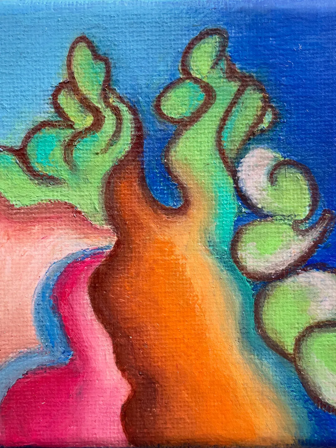 Suprematism style painting