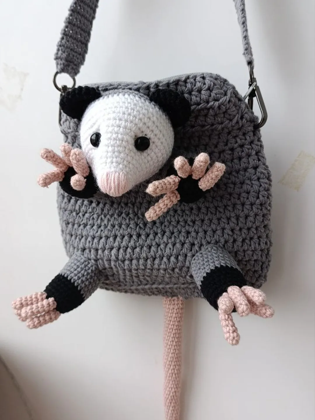 Adorable opossum bag perfect gift for lovers of original things