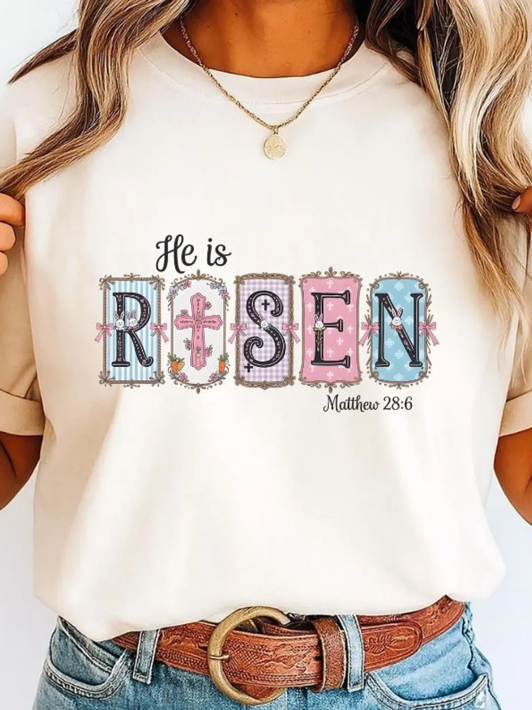 He Is Risen Easter Christian PNG Design (Digital Download)