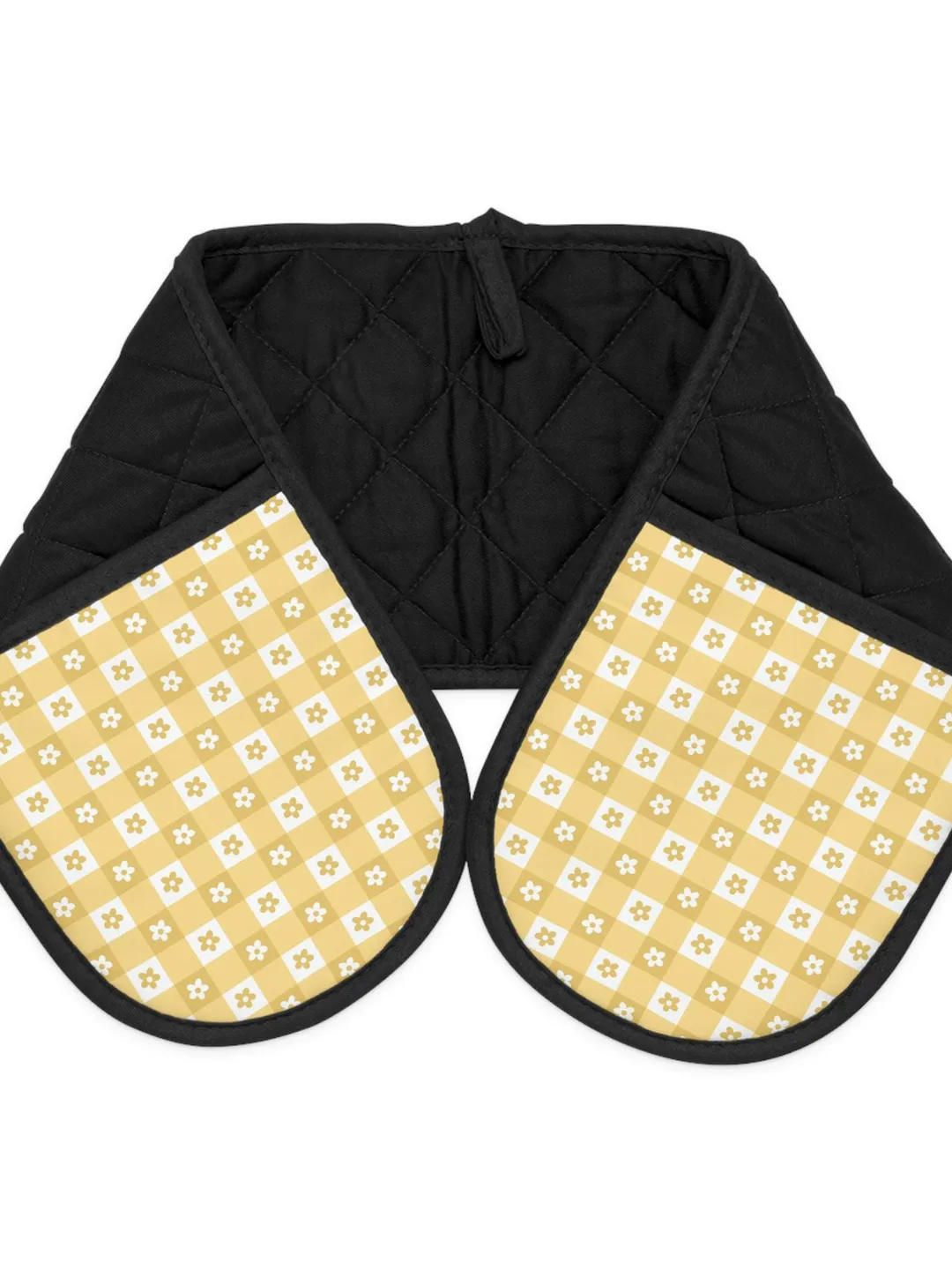 OVEN MITTS Yellow Daisy Double Handle Pot Holder Kitchen Gifts For Cook