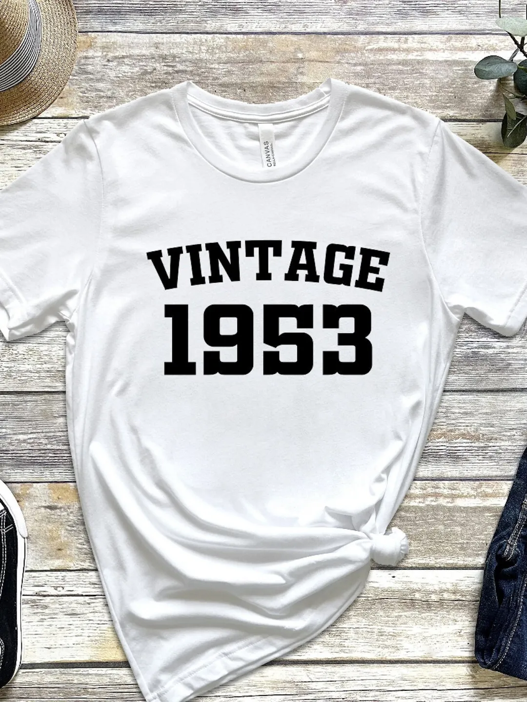 Custom Vintage T-shirt, Personalized 1953 Shirt, 72th Birthday Tshirt, 72th Anniversary Party Tee, 1953 T-Shirt, Gift for Birthday Shirts