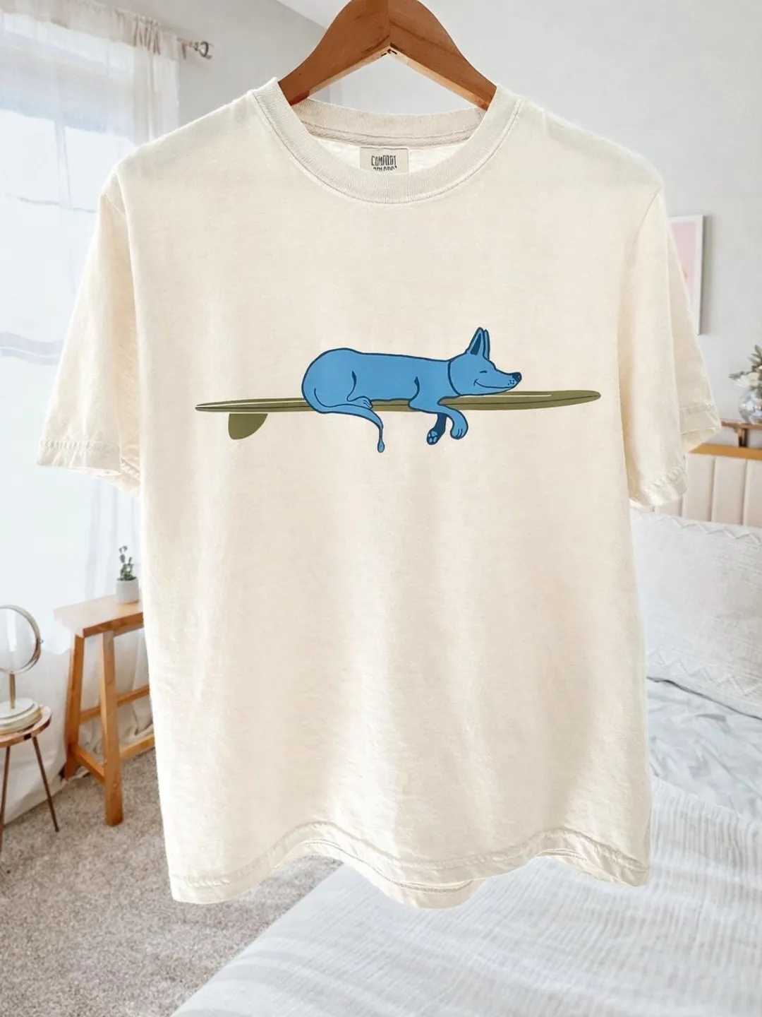 Surf Dogs T-Shirt | Beach Dog Surfing Graphic