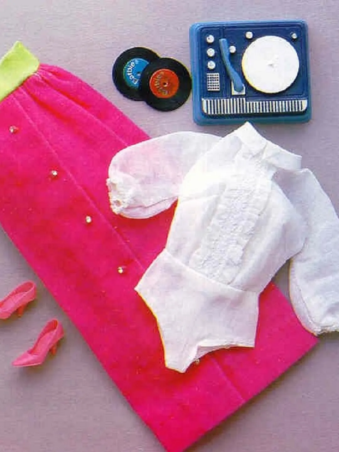 Vintage Barbie Sewing Pattern Disco Date Dress Wardrobe Clothes for Dolls 11-1/2" Digital Download PDF