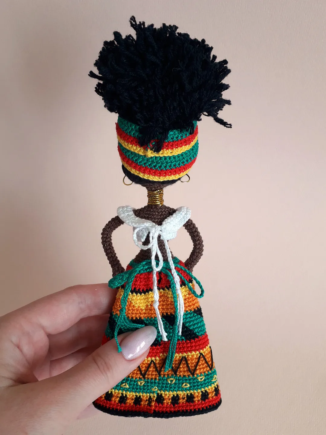 Pattern African Doll, Pattern Crochet African doll, Pattern Black Doll
