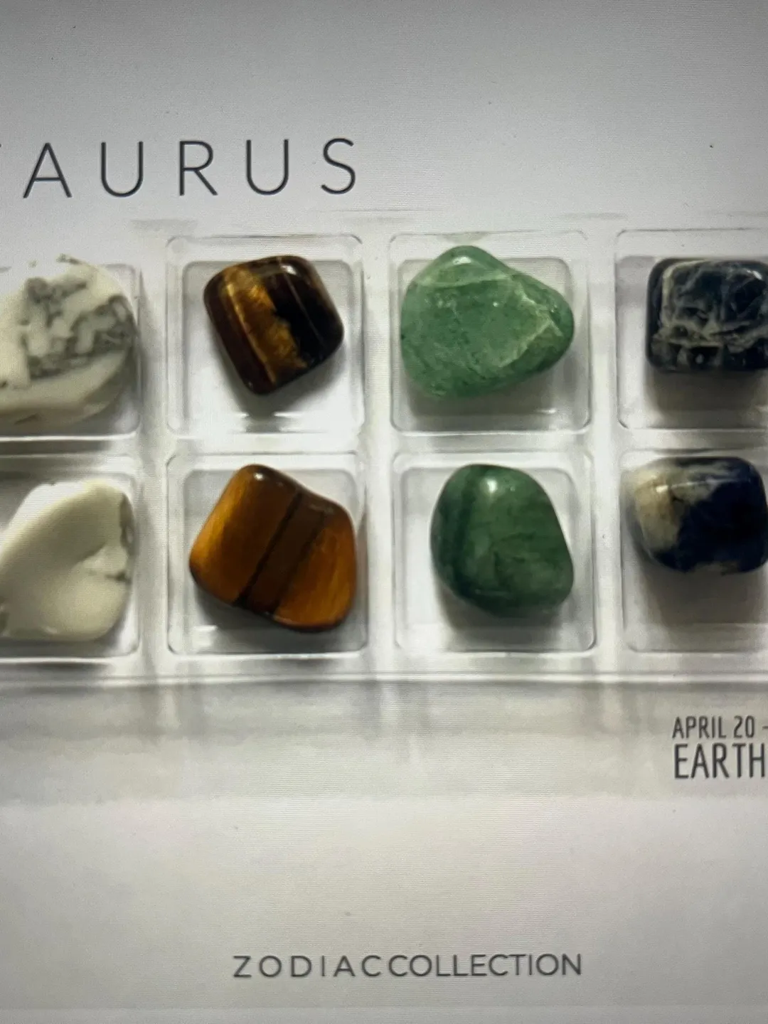 Taurus Zodiac Crystal Gift Set