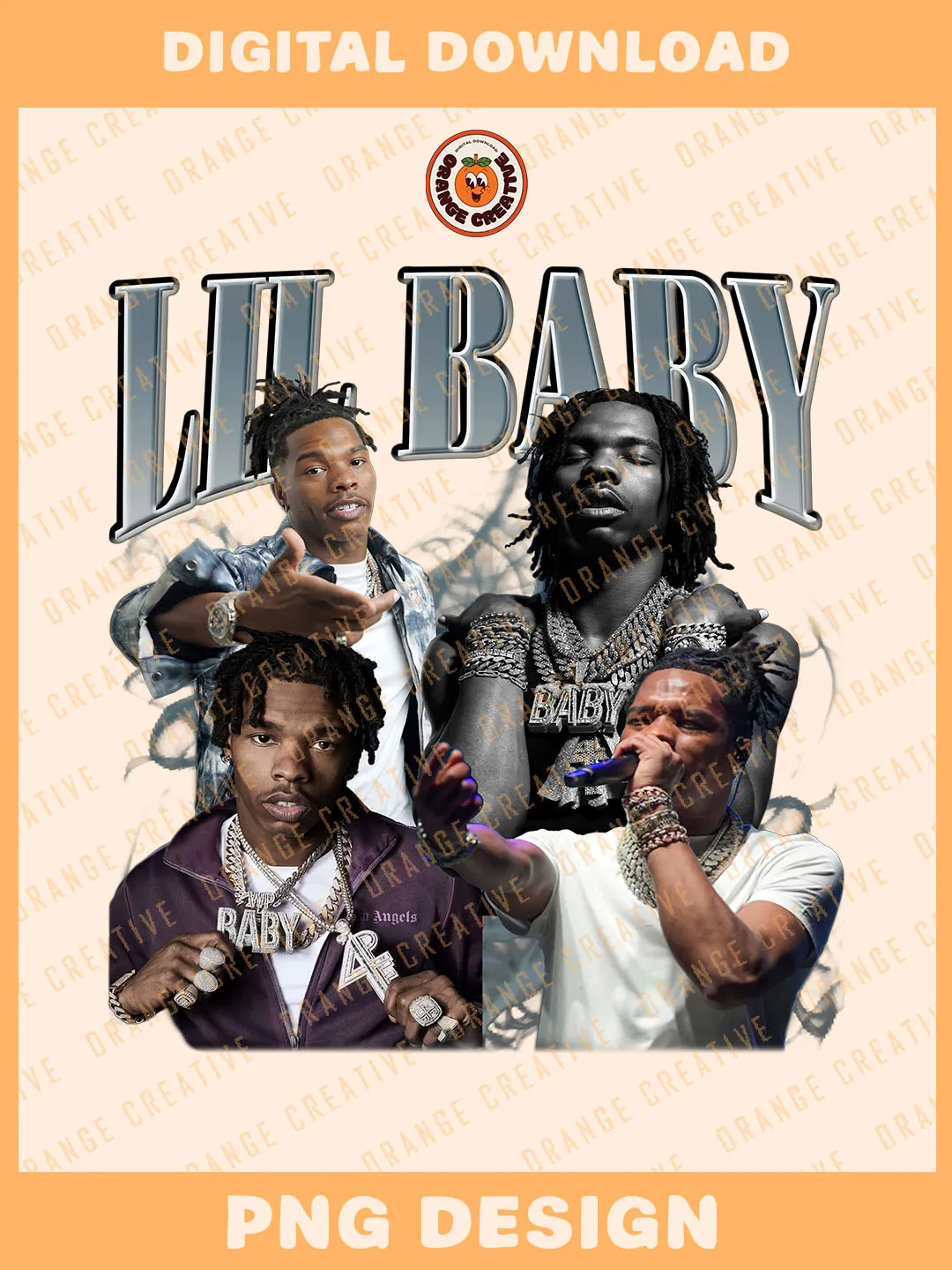 Vintage Lil Baby The Baby Png Designs, Lil Baby Tour Merch, Lil Baby ...