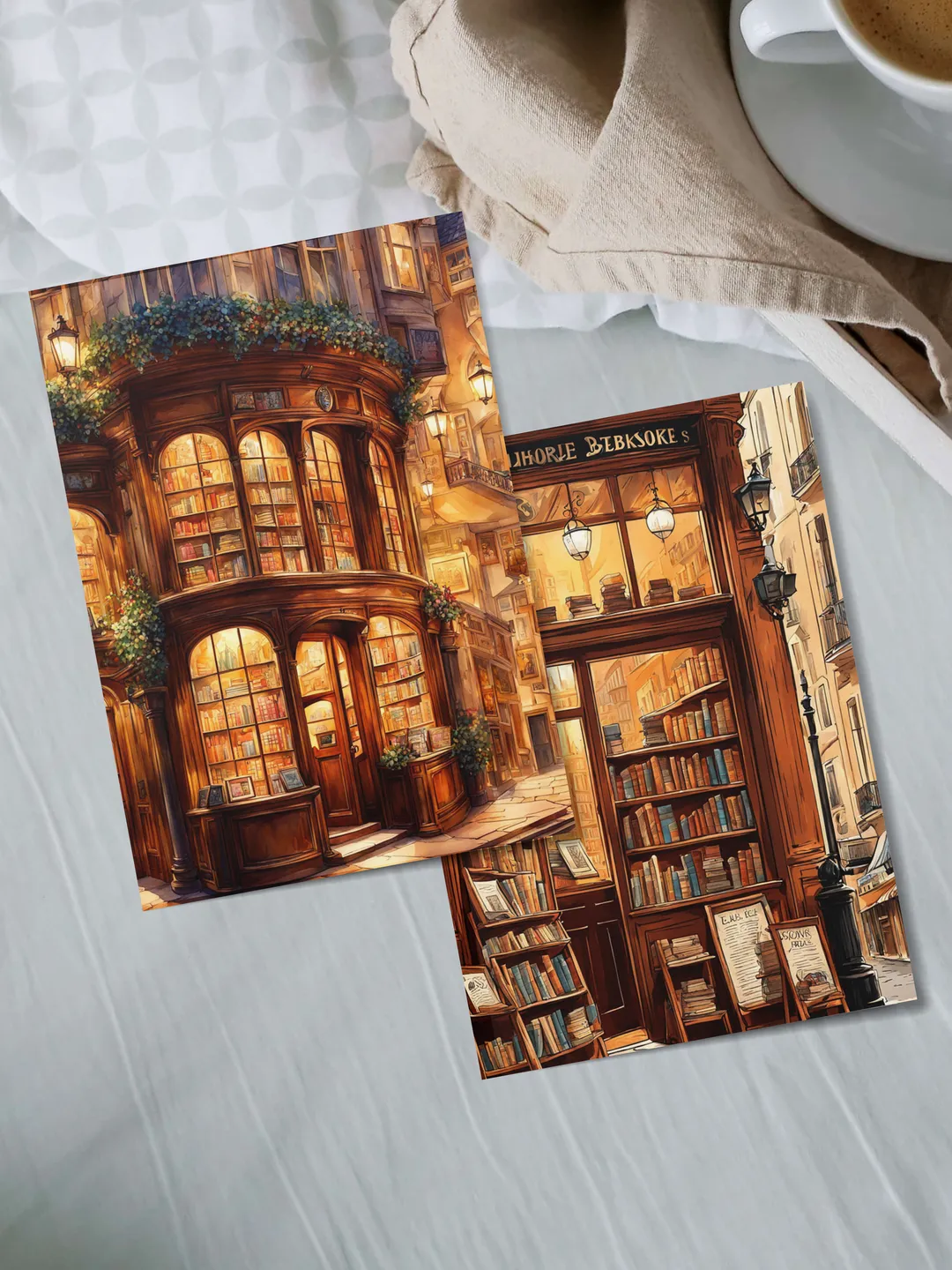 Postcards "Bookstores"