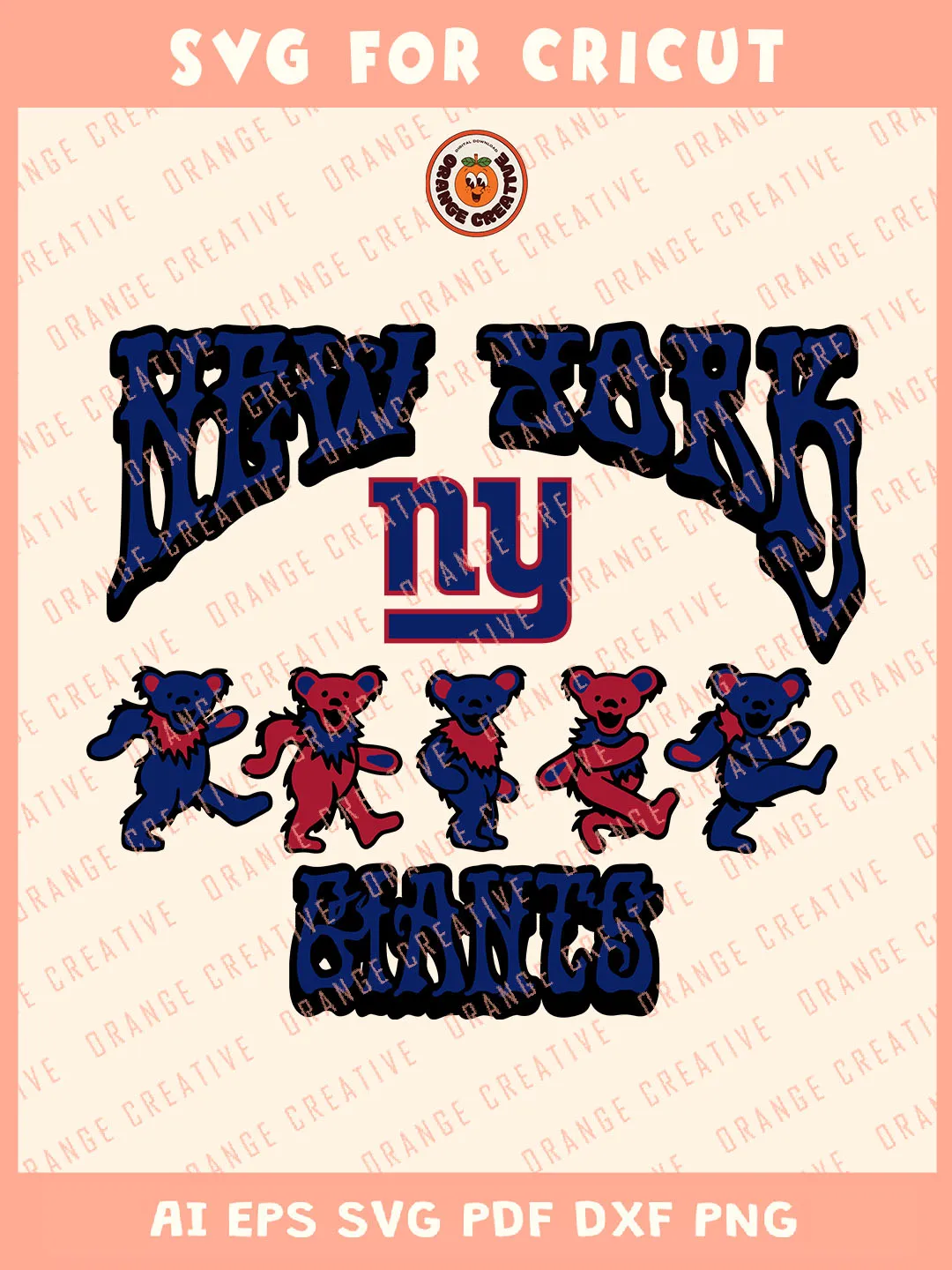 NFL New York Giants Team Bears Logo Svg, NFL Football Team Svg, NFL ...