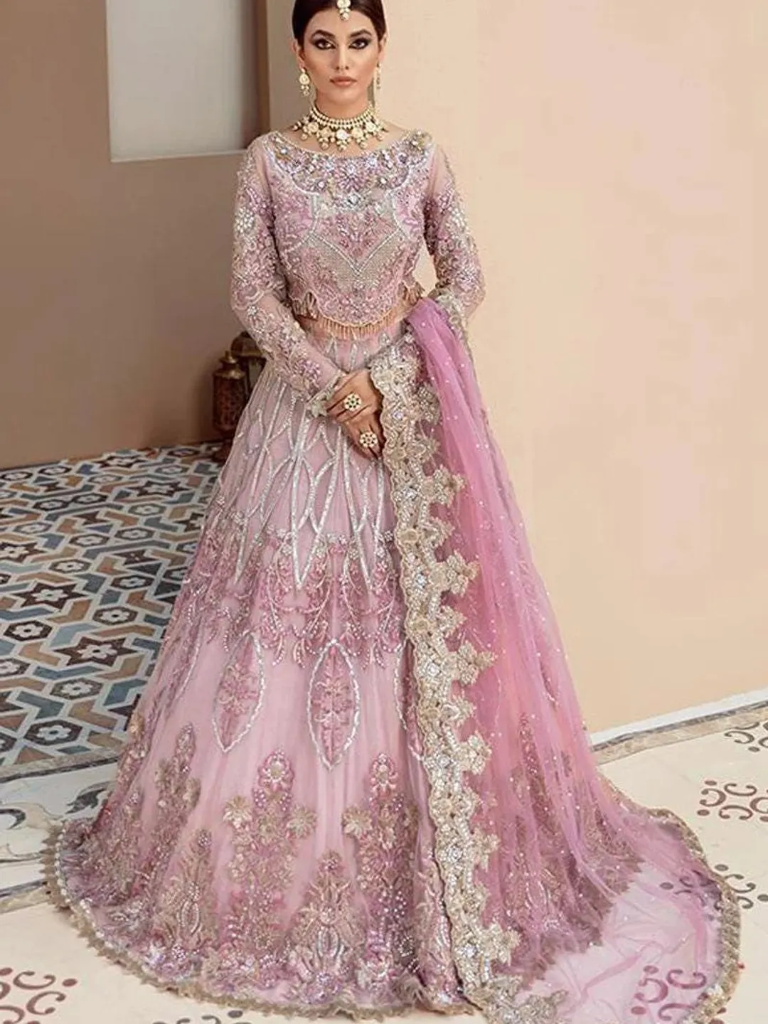 sachin and babi light blue dress Shop Pakistani Wedding Dresses Online main image 1