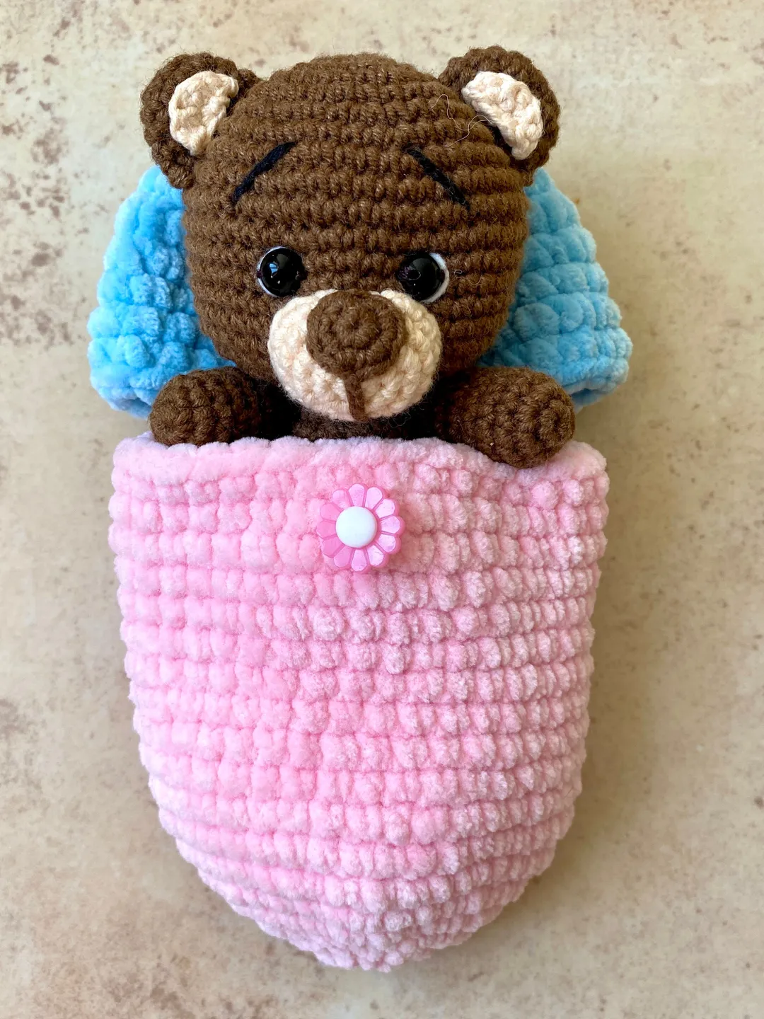 Crochet pattern Bear in egg - Amigurumi teddy bear pattern - stuffed animal - English Pdf tutorial