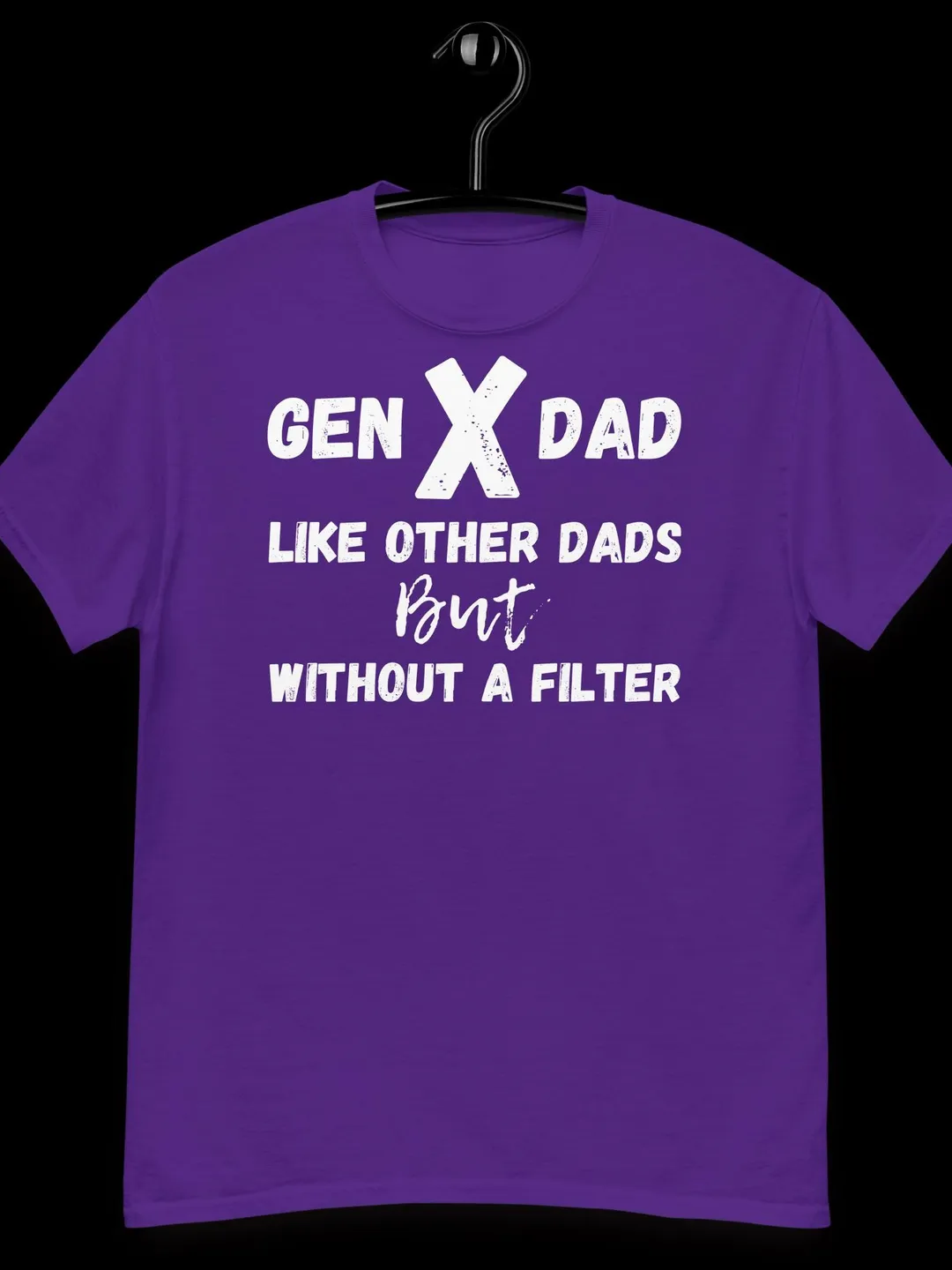 Gen X Dad Shirt Funny Father's Day Gift Retro Men Tee, Sarcastic Papa Stepdad T-Shirt, Birthday Family Gathering Apparel