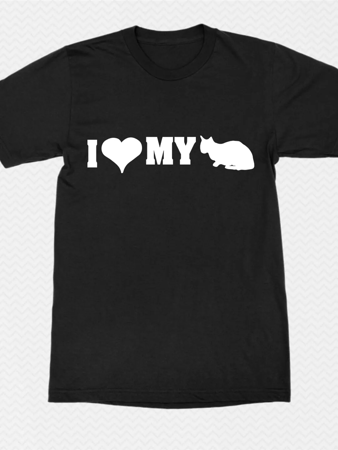 T Shirt Design: ' I Love My Cat ' Design For Shirts