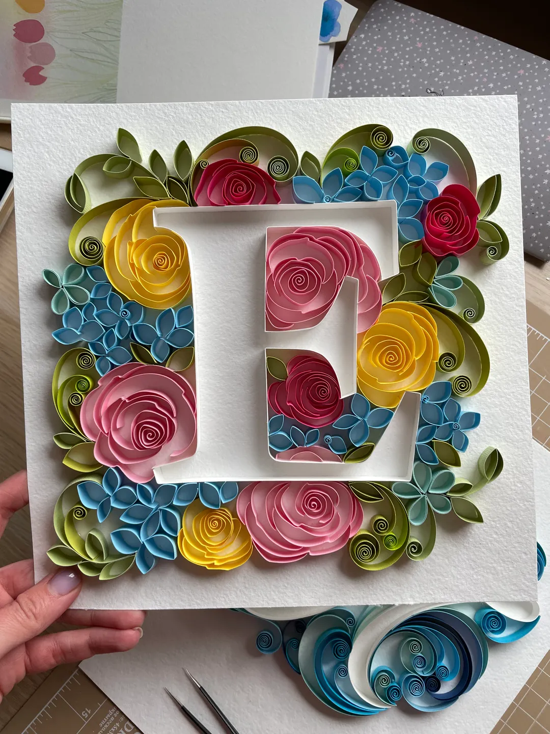 Set of patterns for Quilling | Initials A - Z