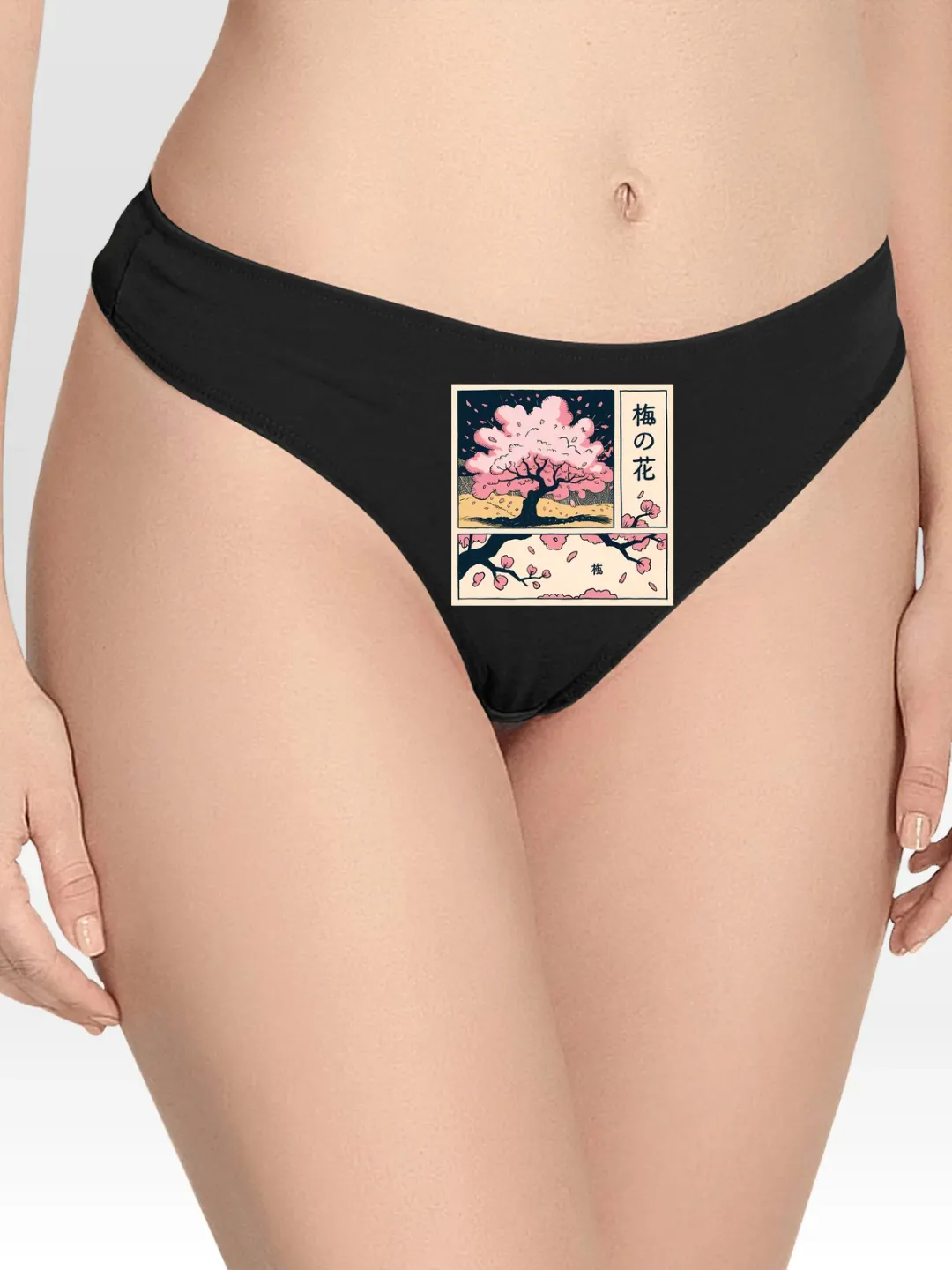 with Sakura Lingerie Thong