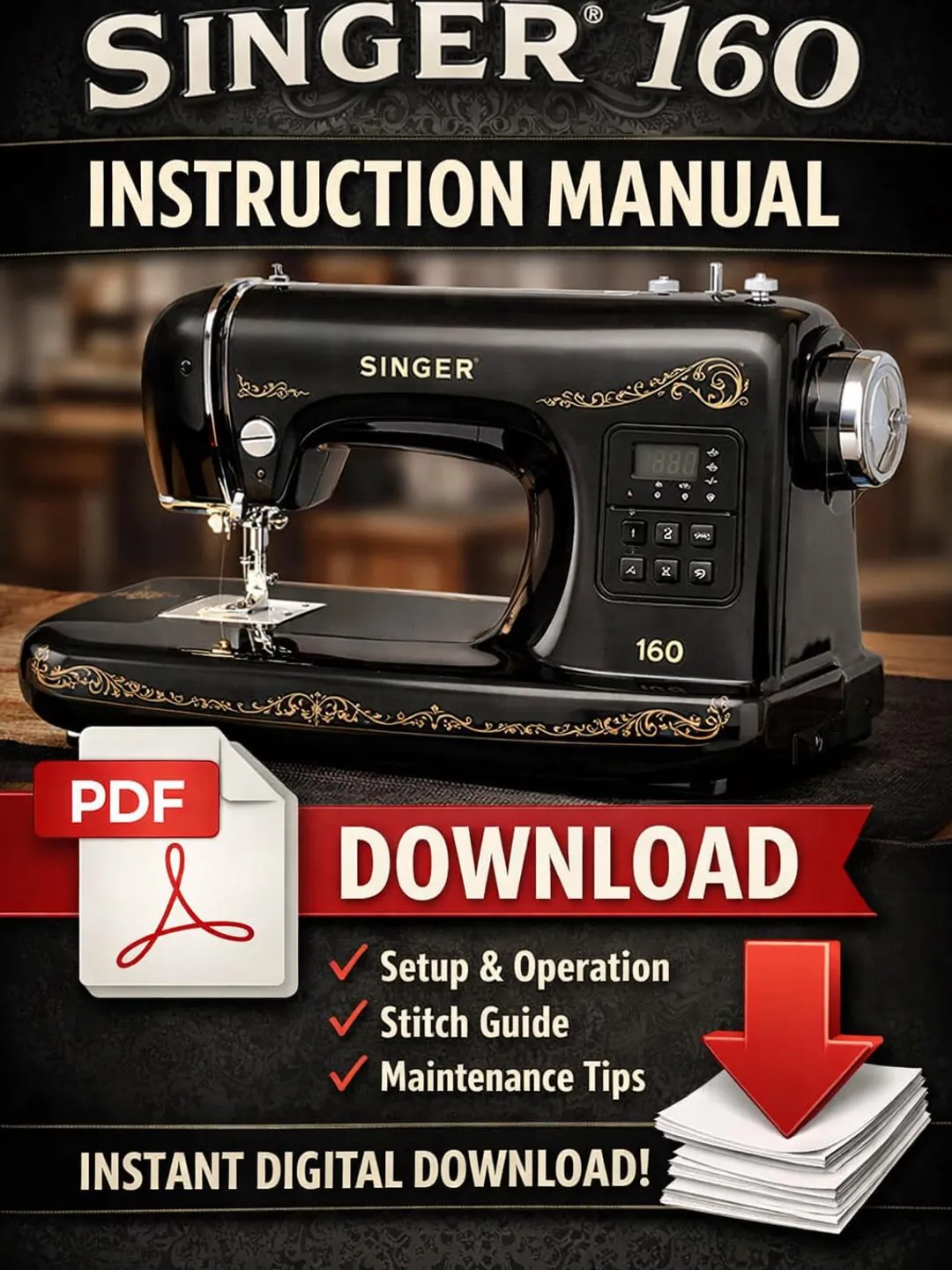 Pdf The Singer Singer M3220 - Mechanical Sewing Machine Manual (PDF Download)