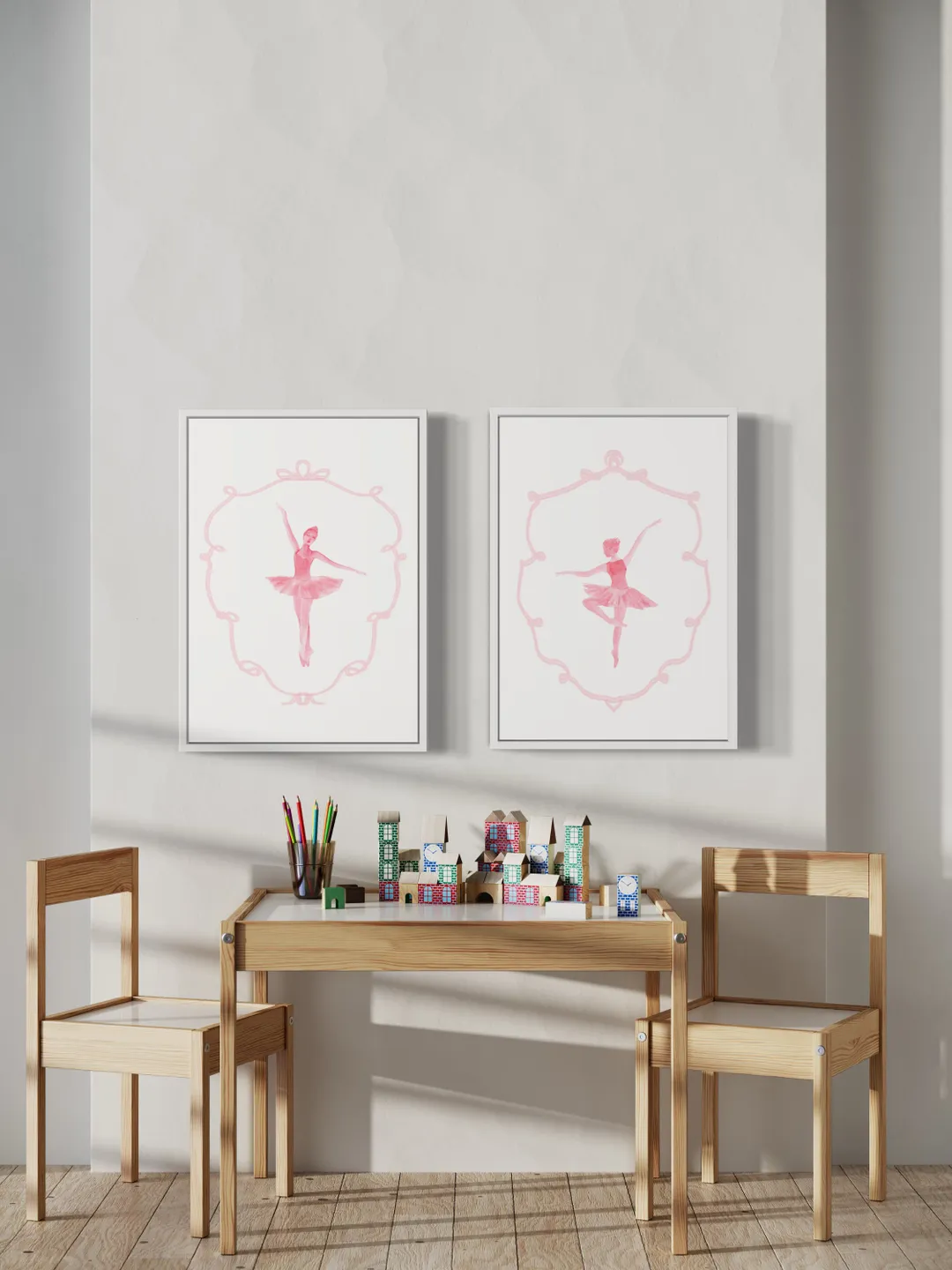 Ballerina Painting Set Of 2 Wall Art Print, Watercolor Painting, Ballet ...