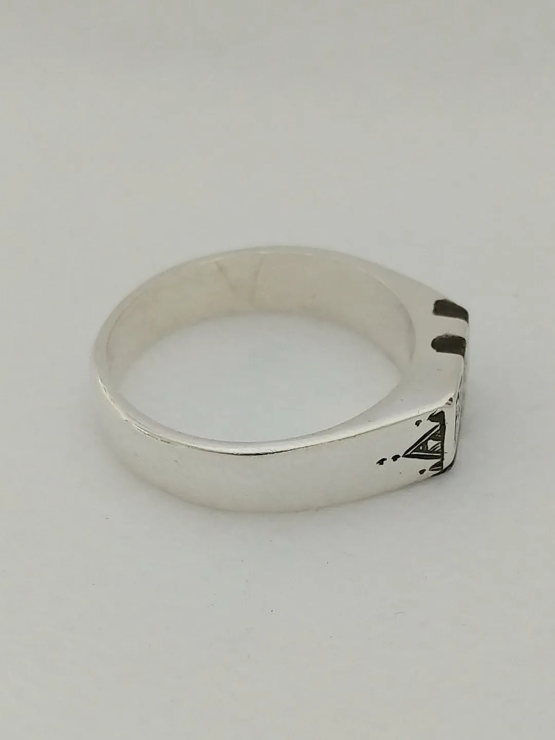 Tuareg Ring Sterling Silver Ebony Moroccan Jewelry Berber Handmade