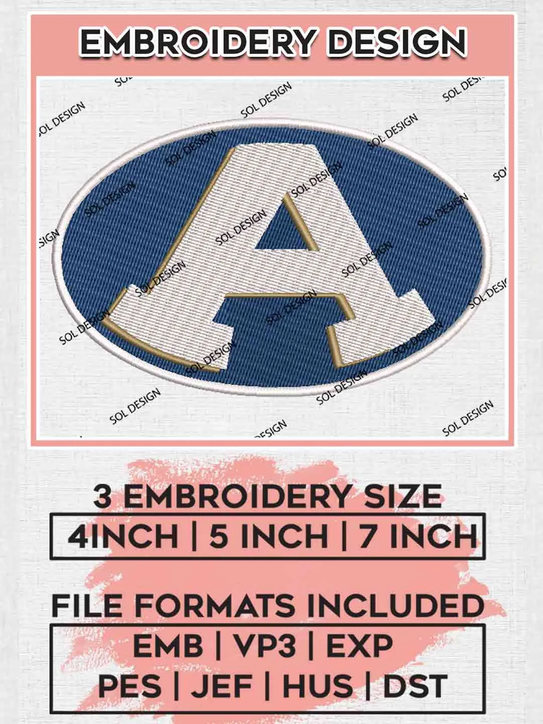 Akron Zips Logo Designs, NCAA Logo Embroidery files, NCAA Team, College Football Team Machine embroidery designs, Digital Download