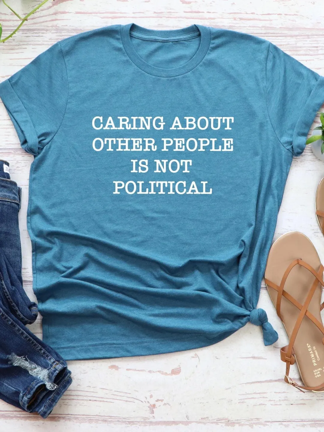 Caring About Other People Is Not Political Shirt, Progressive Liberal Activist Social Justice Tee, Liberal Tee, Feminist Gift