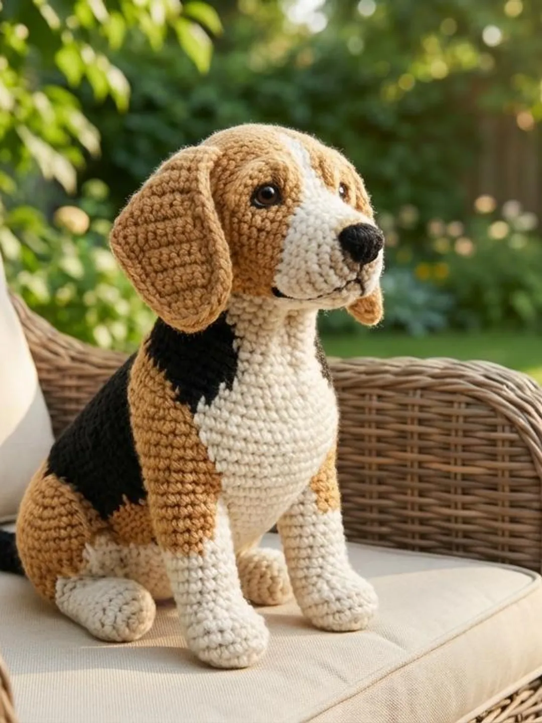 Amigurumi Beagle Dog Crochet Pattern, Beginner Friendly Plush Puppy PDF