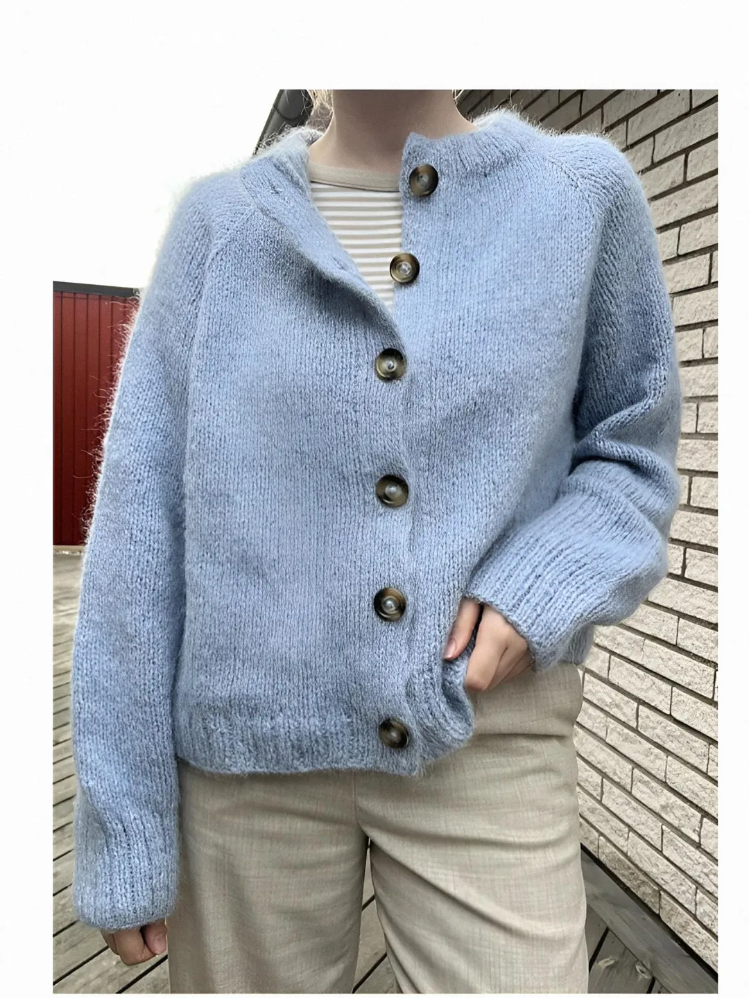 Cardigan knitting pattern easy simple Pattern women ladies mohair cardigan jacket  pdf instant download