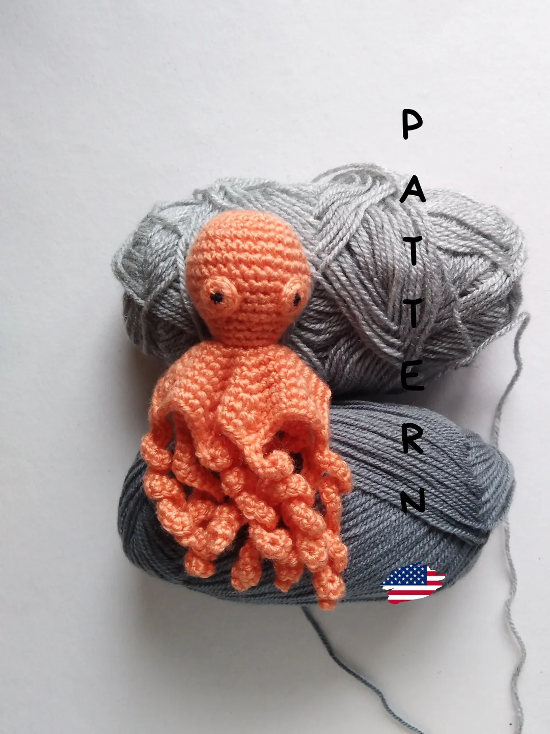 Octopus crochet pattern. Amigurumi pattern. Aquatic octopus crochet ...