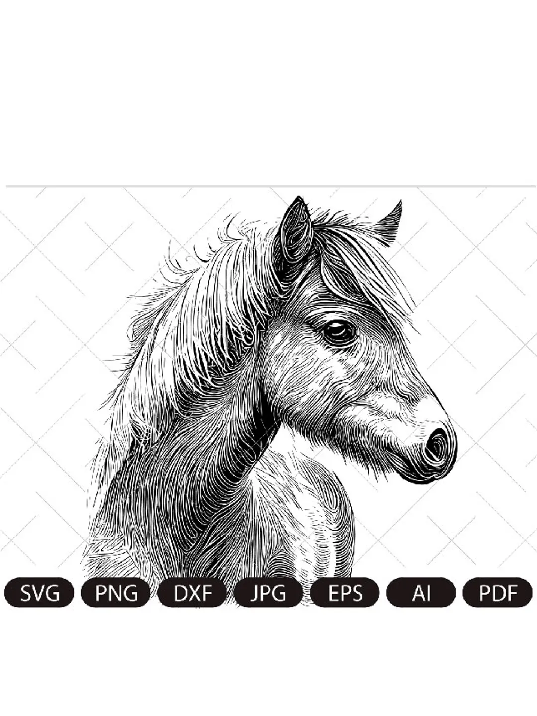 Beautiful horse svg ,file for cricut , Horse SVG, Horse head svg,Pony svg eps dxf png instant download, Mustang, horse love