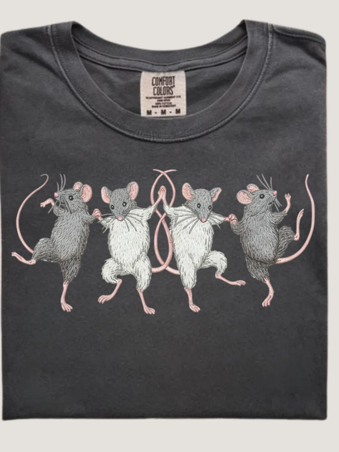 Dancing Rats Comfort Colors® Shirt, Goblincore Medieval Tattoo Style T-Shirt